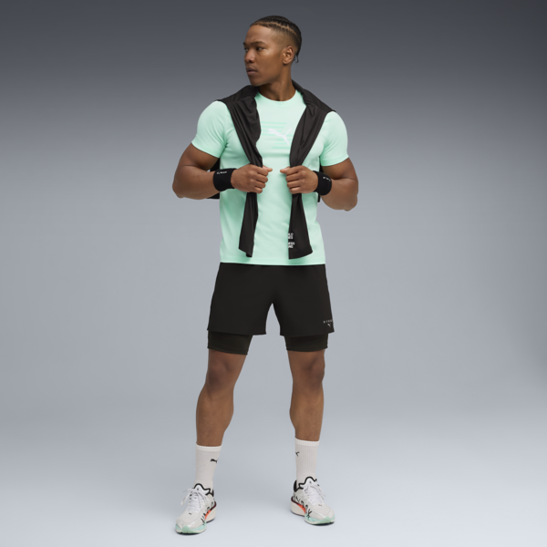 PUMA x HYROX Graphic Tee Men, Mint Melt, large-ZAF