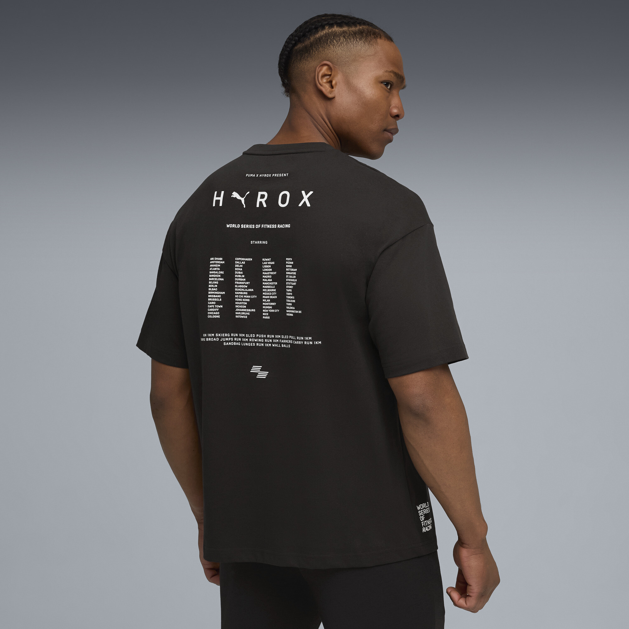PUMA x HYROX Lifestyle T-shirt voor Heren, Zwart, Maat XS thumbnail 5
