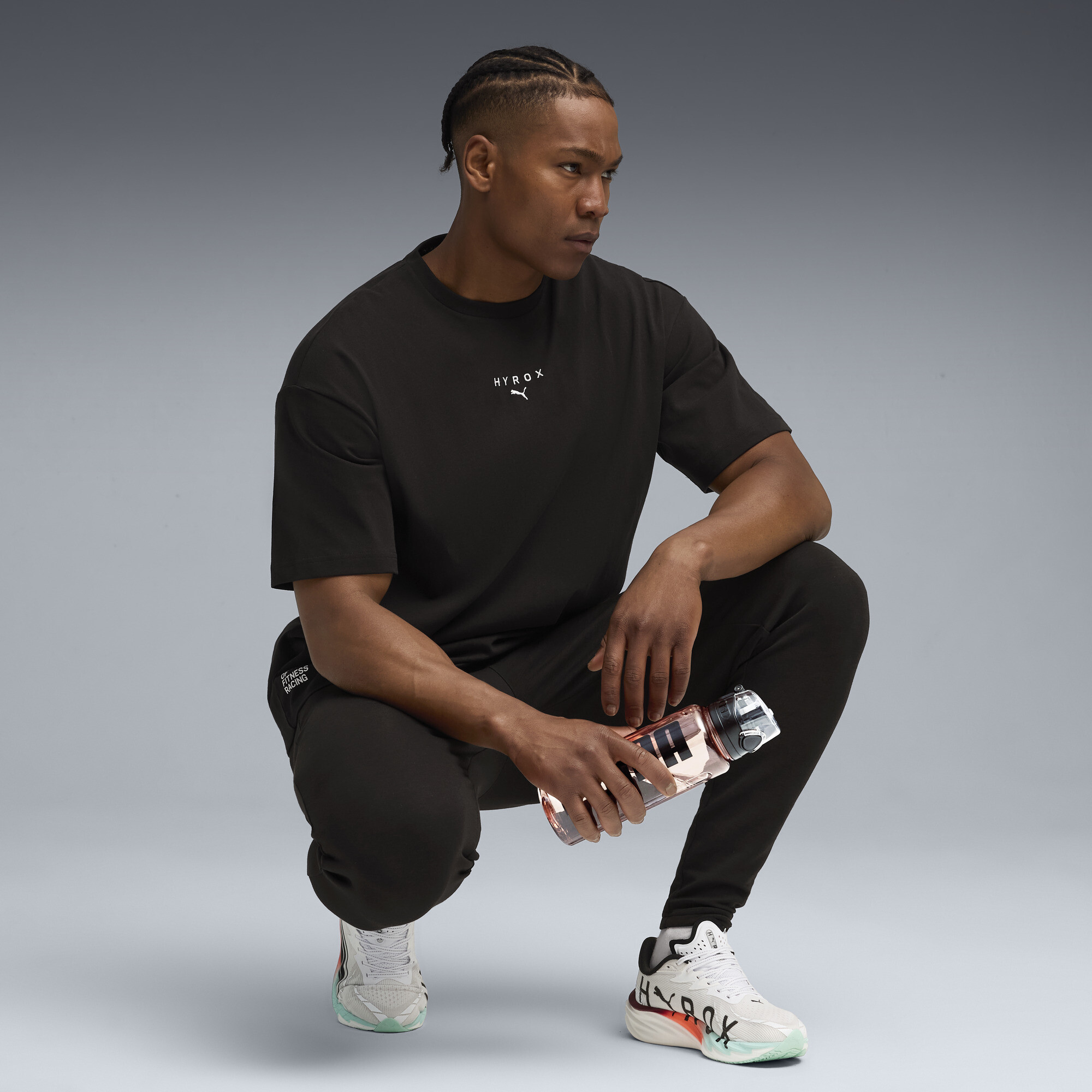 PUMA x HYROX Lifestyle T-shirt voor Heren, Zwart, Maat XS thumbnail 4