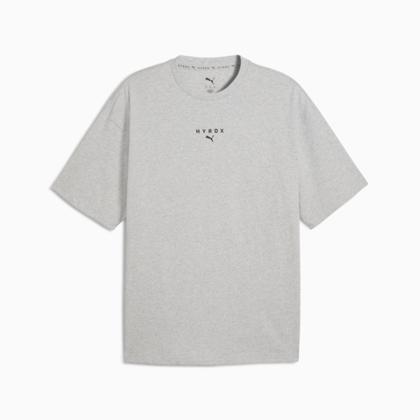 PUMA x HYROX Lifestyle Tee Men, Light Gray Heather, large-ZAF