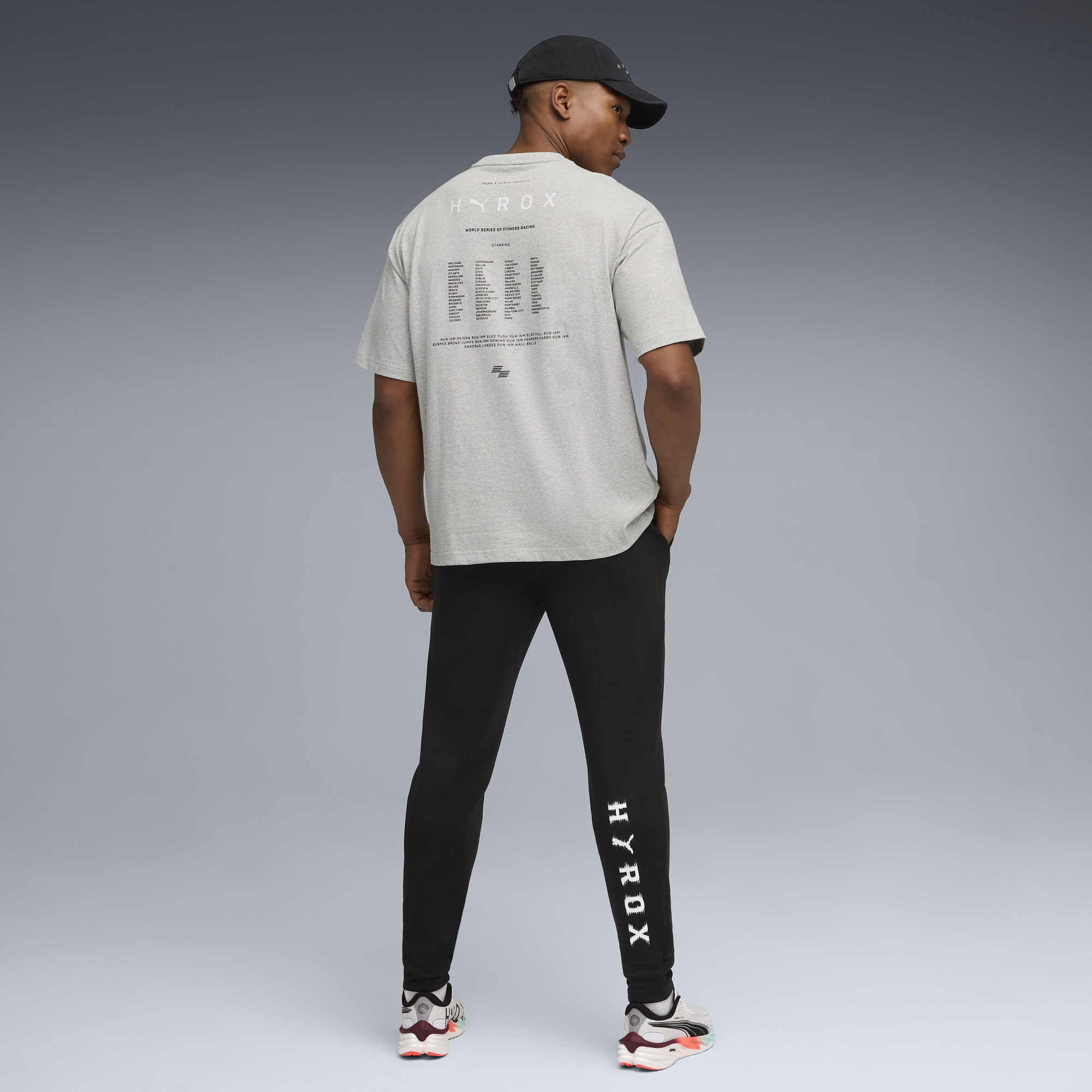 PUMA x HYROX Lifestyle T-shirt voor Heren, Grijs, Maat XS thumbnail 4
