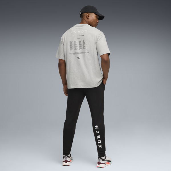 PUMA x HYROX Lifestyle Tee Men, Light Gray Heather, large-ZAF