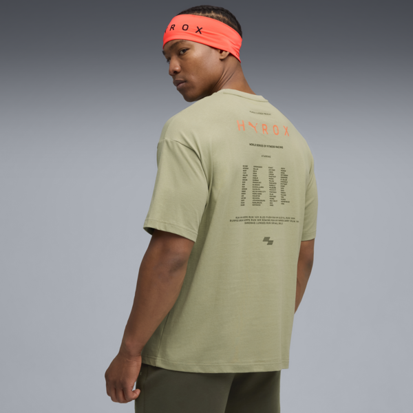 Remera PUMA x HYROX Lifestyle para hombre, Lux Army, large-ARG