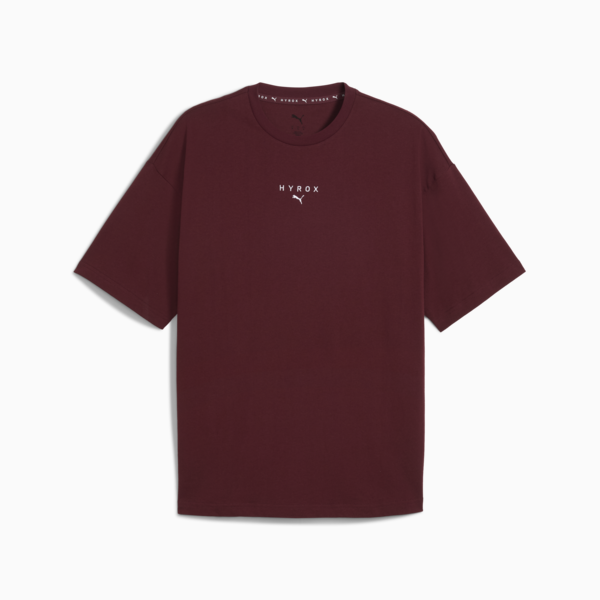 PUMA x HYROX Lifestyle Tee Men, Ruby Shimmer, large-ZAF