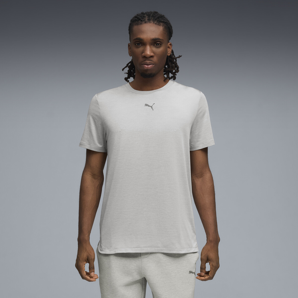 CLOUDSPUN T-Shirt Men in Light Gray Heather by PUMA, Small