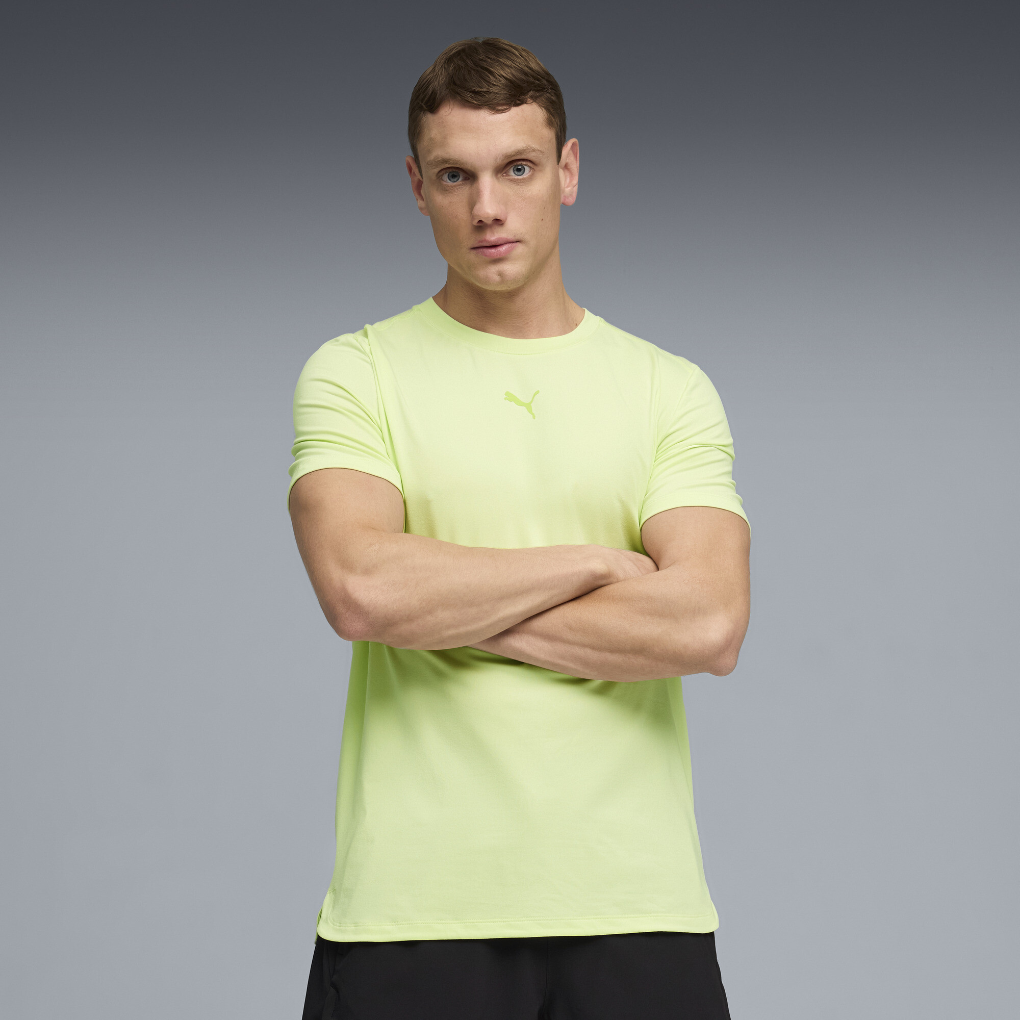 PUMA Cloudspun Ultra Soft Men's Training T-Shirt in Green, Size M