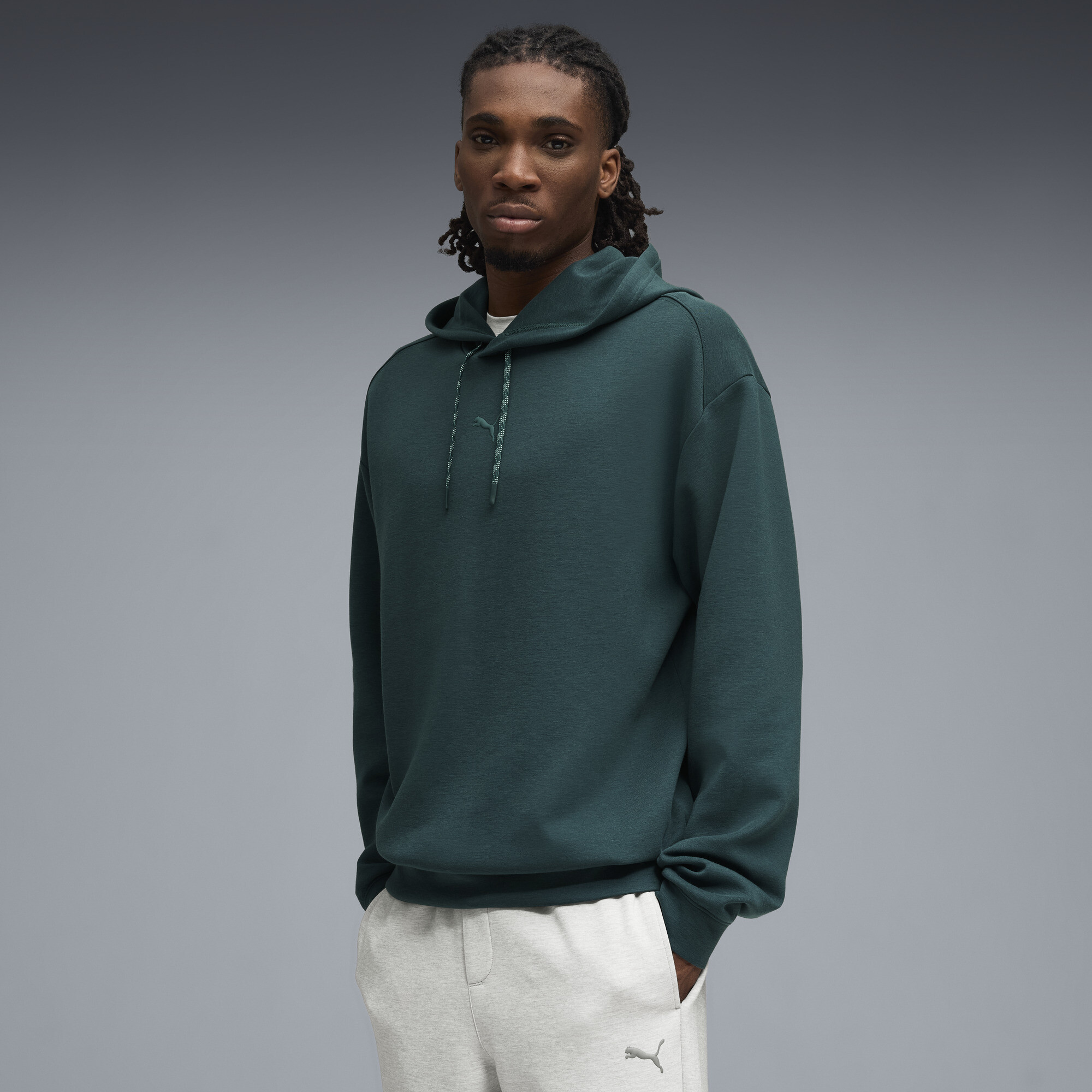 PUMA CLOUDSPUN hoodie voor Heren, Groen, Maat XS thumbnail 4