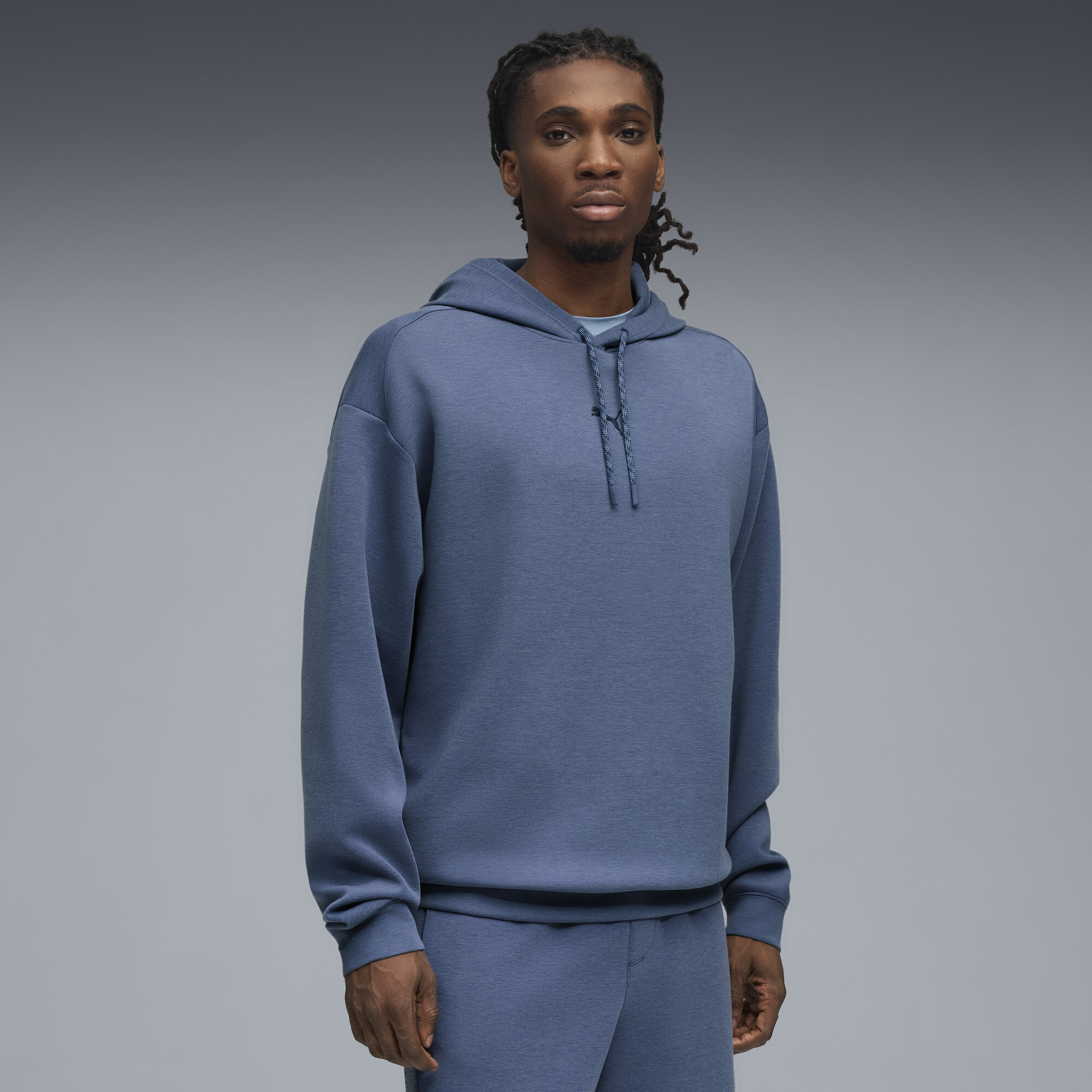 Puma M Cloudspun Hoodie Men In Blue