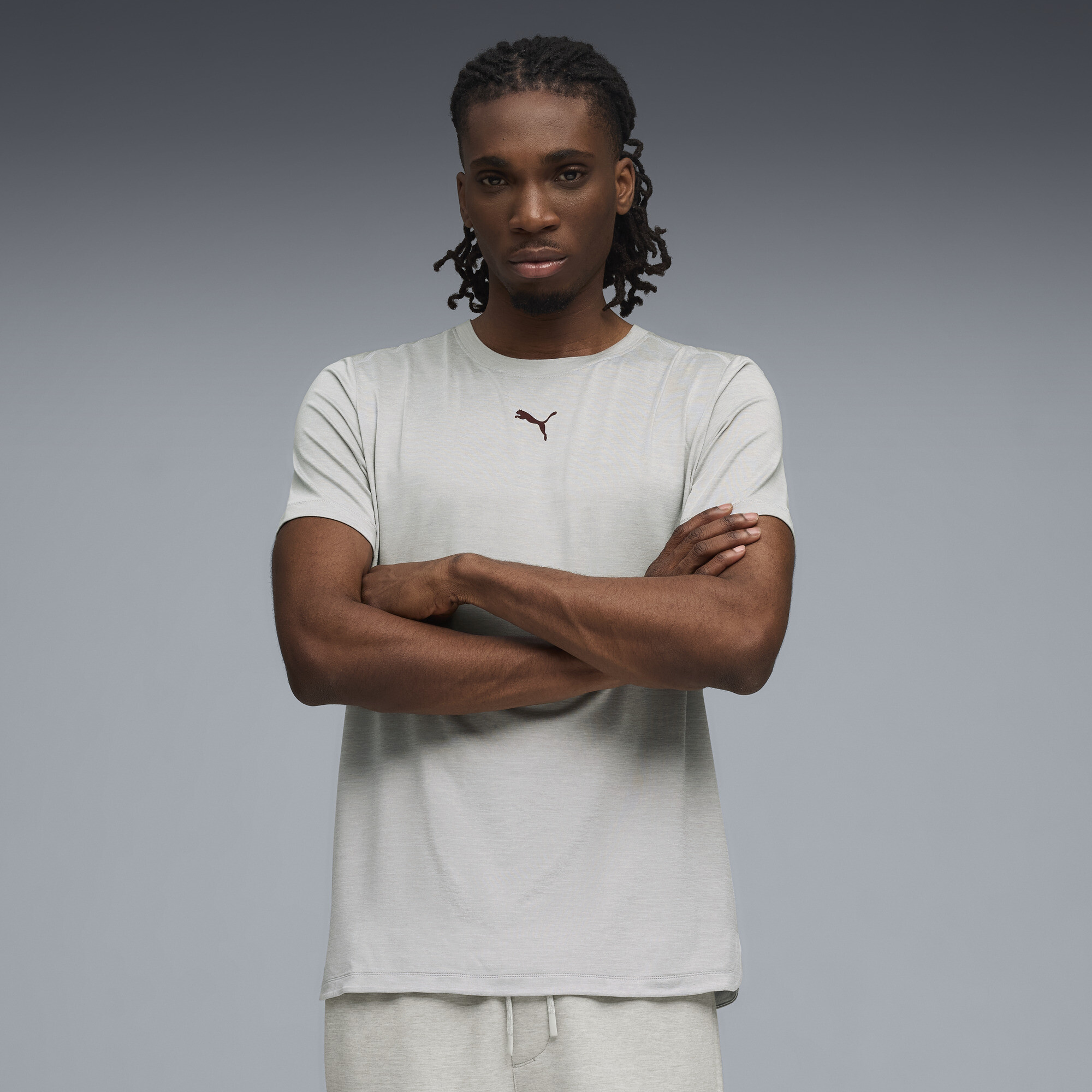 Puma Cloudspun Branded T-shirt Men In White