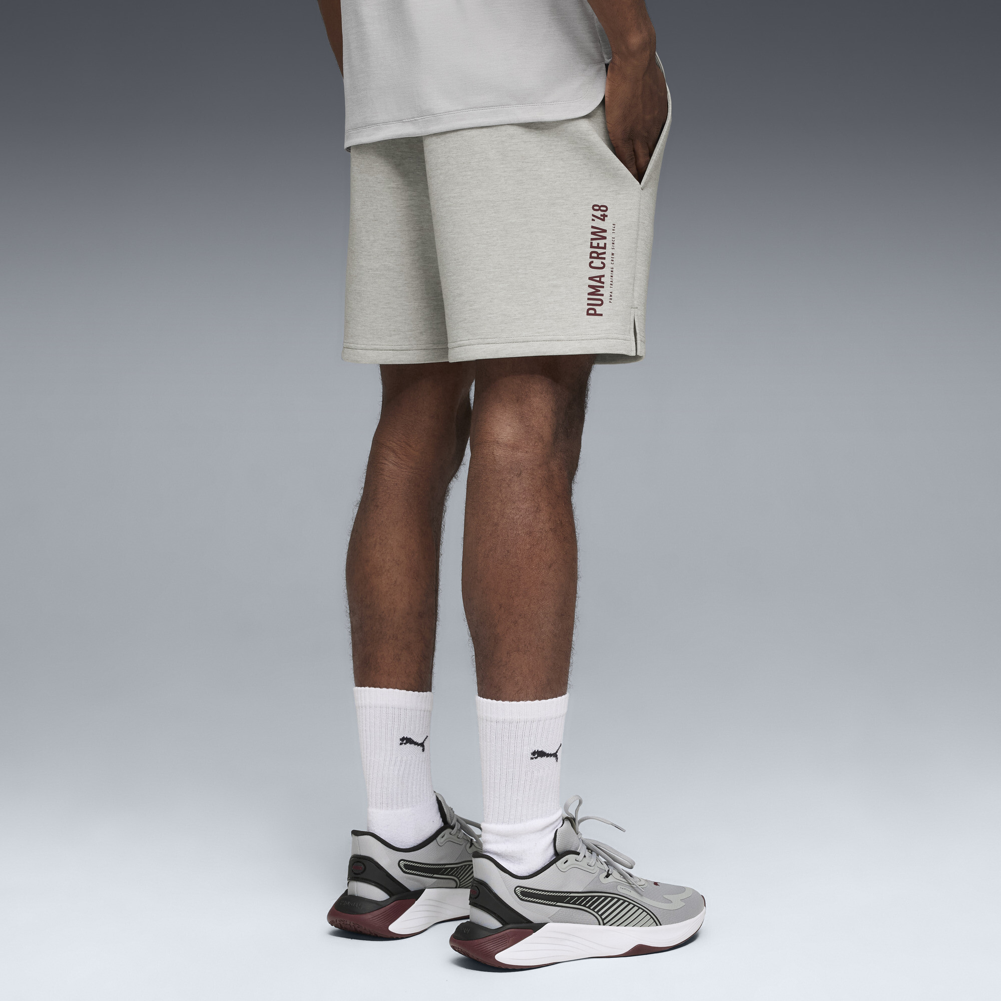 PUMA CLOUDSPUN trainingsshort voor Heren, Grijs, Maat XS thumbnail 3