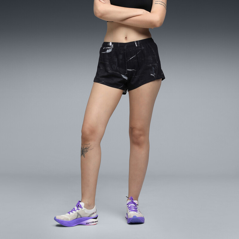 Women's PUMA RUNNING FOUNDATIONS Printed 3" Shorts