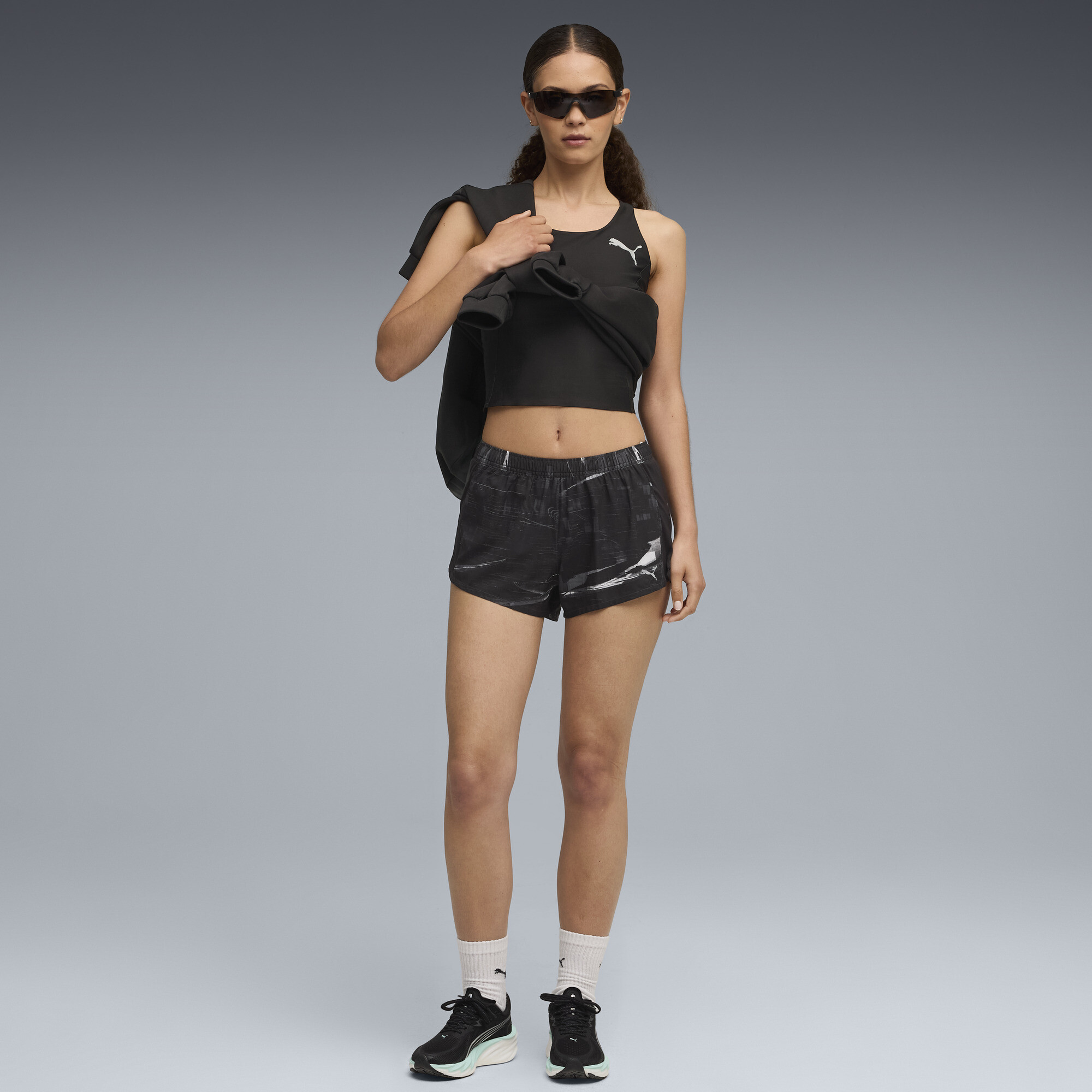 PUMA RUN VELOCITY short voor Dames, Zwart, Maat XXS thumbnail 2