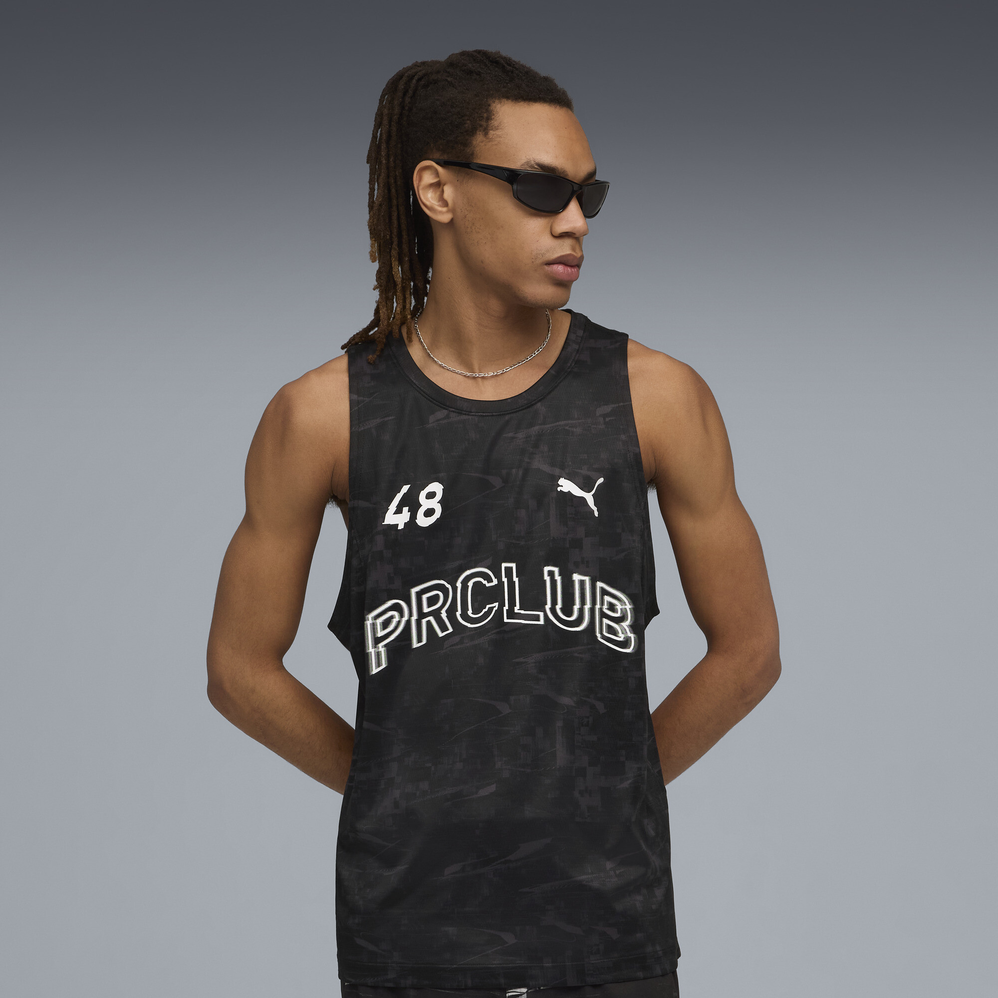 PUMA RUN CLUB Graphic tanktop voor Heren, Zwart, Maat 4XL thumbnail 4