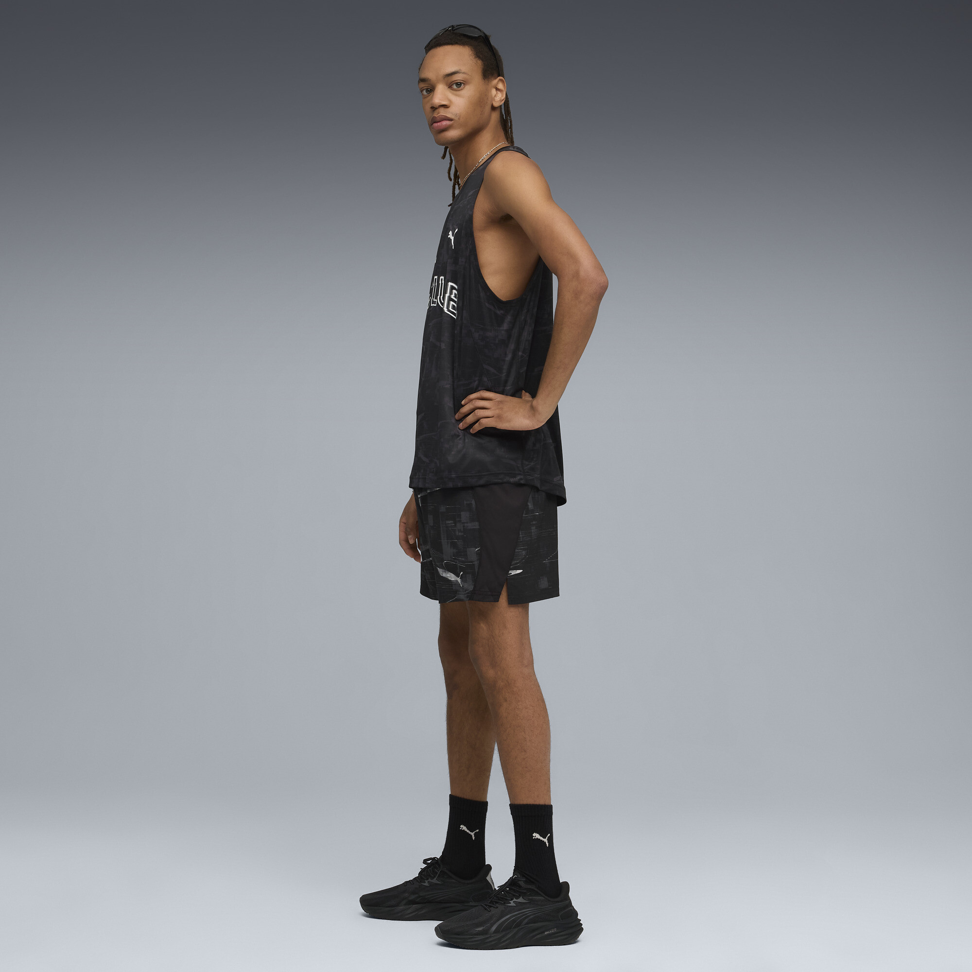 PUMA RUN CLUB Graphic tanktop voor Heren, Zwart, Maat 4XL thumbnail 2