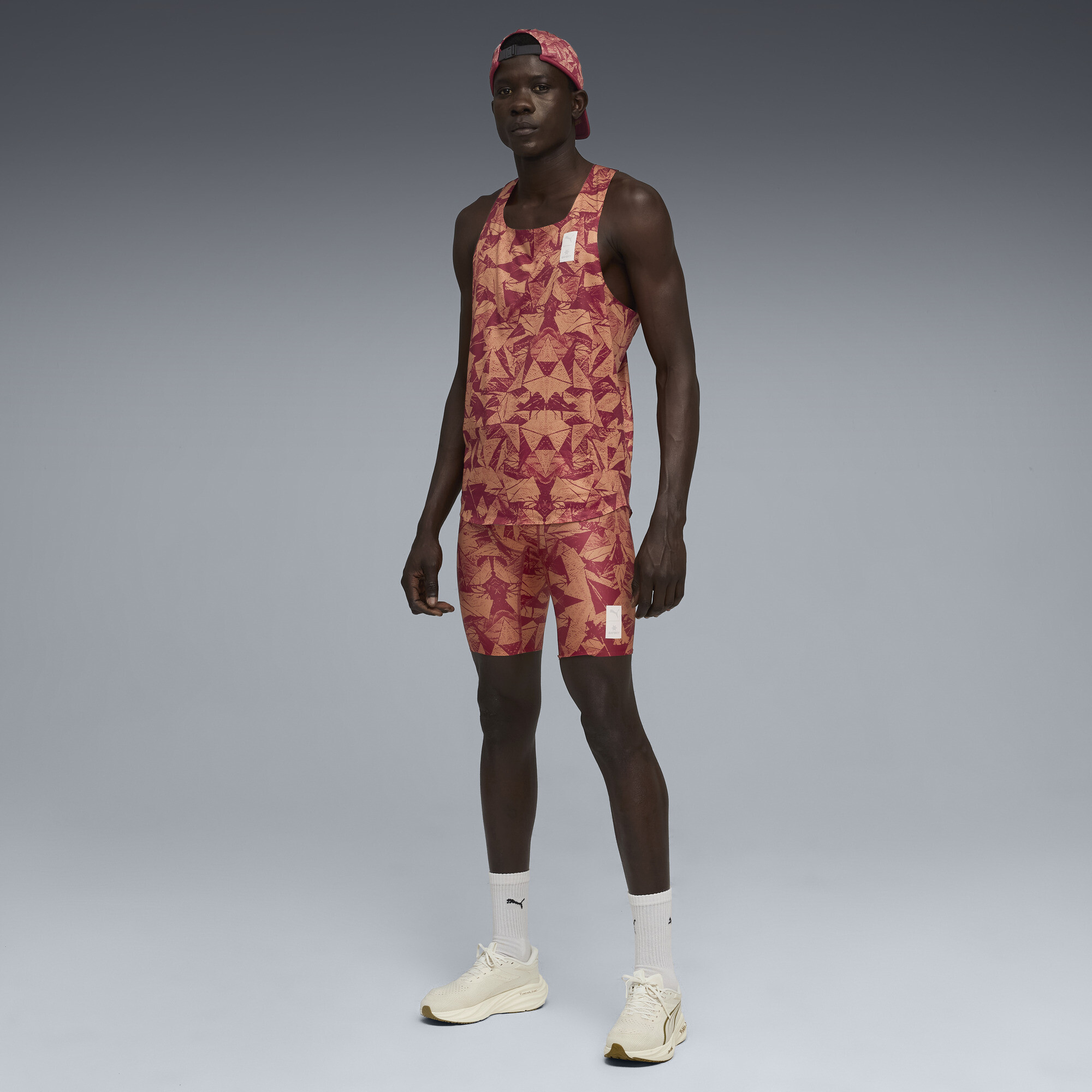 PUMA x SAYSKY singlet voor Heren, Rood, Maat S thumbnail 4