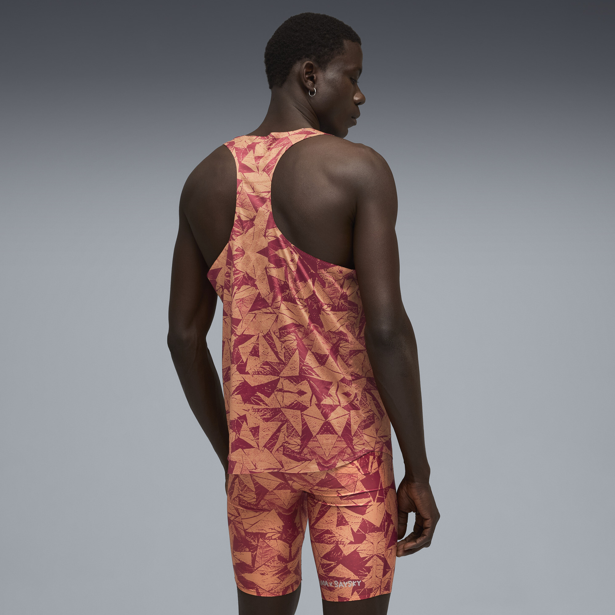PUMA x SAYSKY singlet voor Heren, Rood, Maat S thumbnail 3