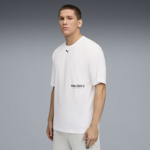 Remera PUMA oversize de entrenamiento para Hombre En Blanco