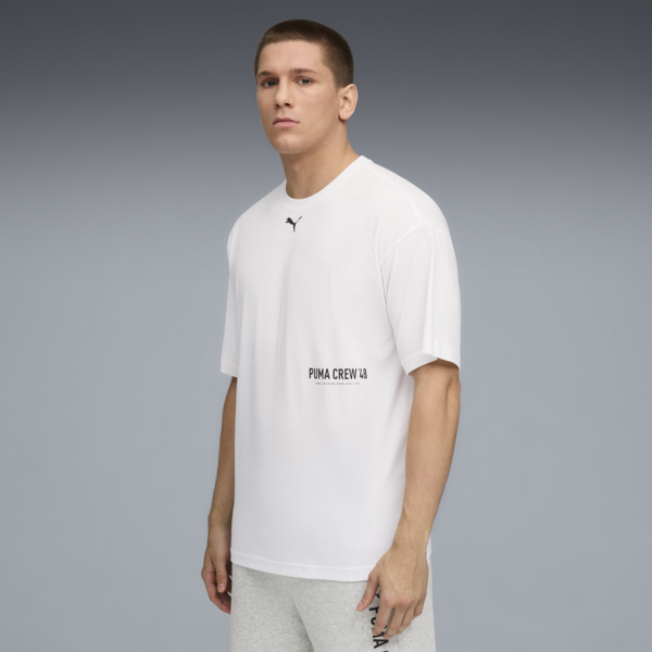 Oversize Training Tee Men, PUMA White, large-ZAF