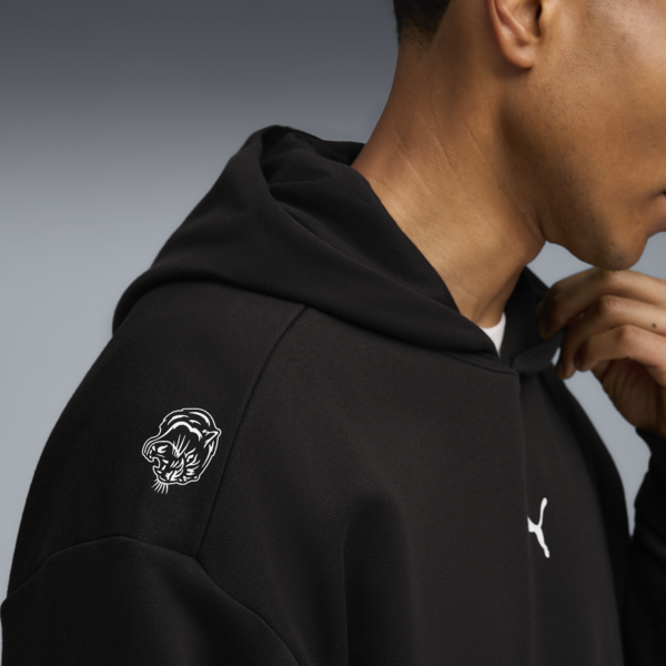 Buzo con capucha Graphics para hombre, PUMA Black, large-ARG