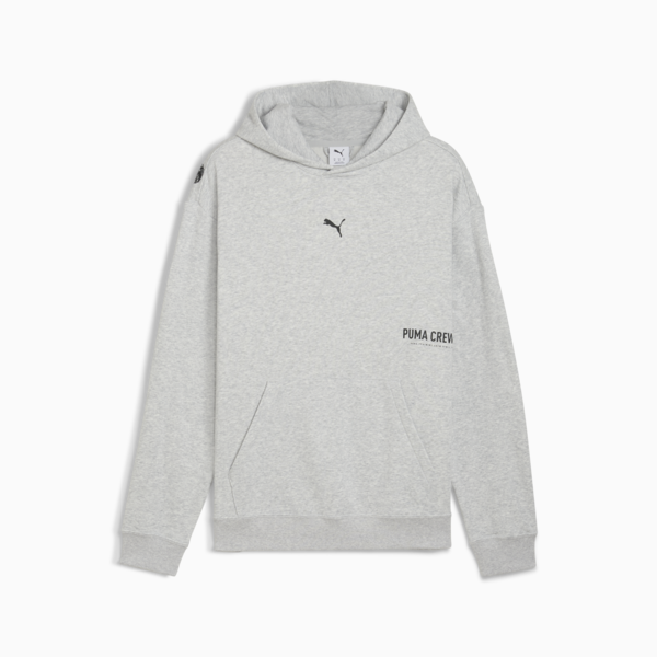 French Terry Hoodie Men, Light Gray Heather, large-ZAF
