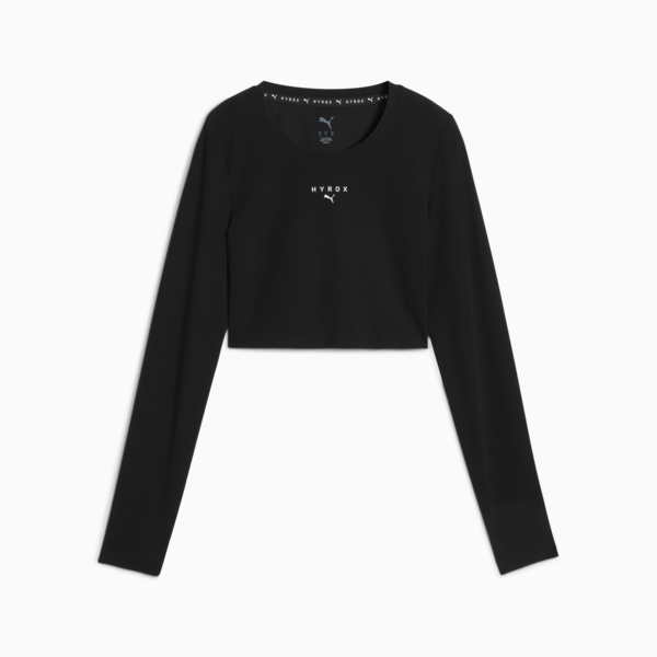 Playera corta PUMA x HYROX SHAPELUXE para mujer, PUMA Black, large-MEX