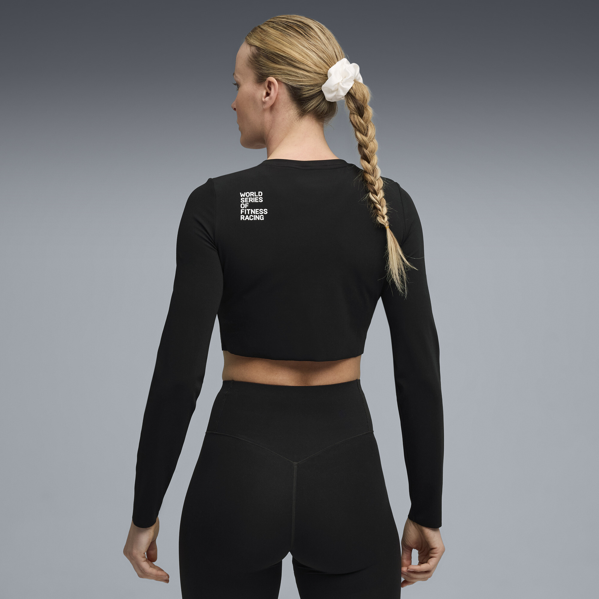 PUMA x HYROX SHAPELUXE kort T-shirt met lange mouw voor Dames, Zwart, Maat XXL thumbnail 5