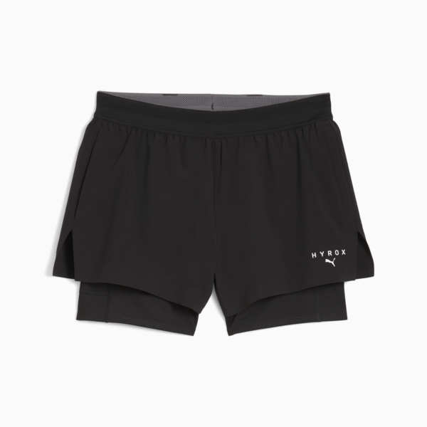 Shorts “2 en 1” PUMA x HYROX para mujer, PUMA Black, large-MEX