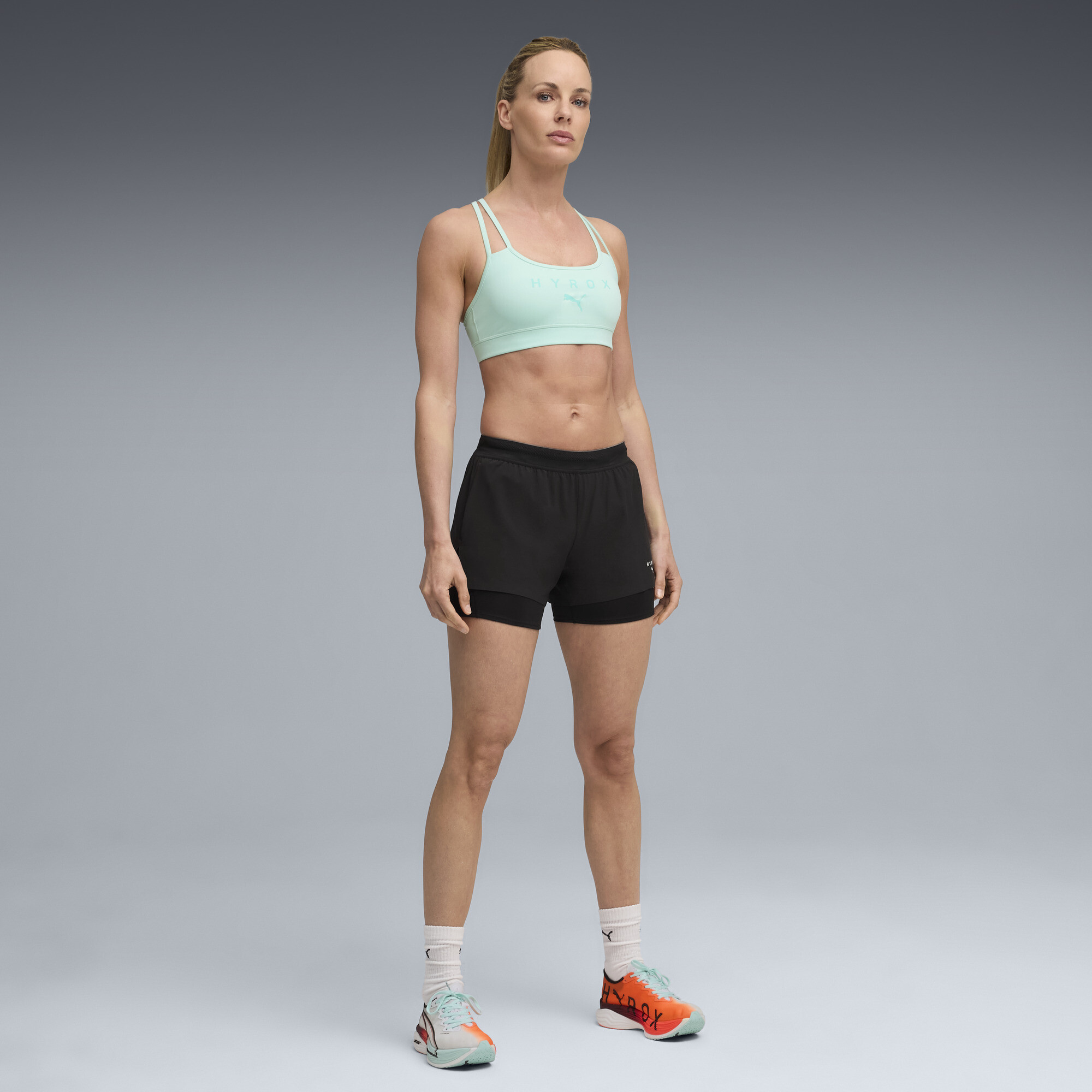 PUMA x HYROX 2-in-1-short voor Dames, Zwart, Maat XL thumbnail 4