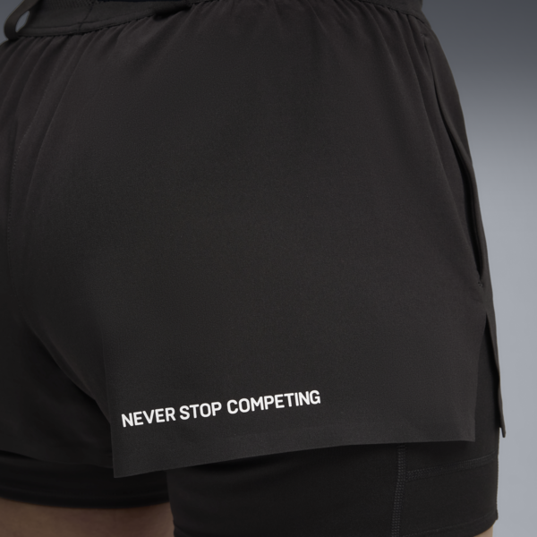 Shorts “2 en 1” PUMA x HYROX para mujer, PUMA Black, large-MEX