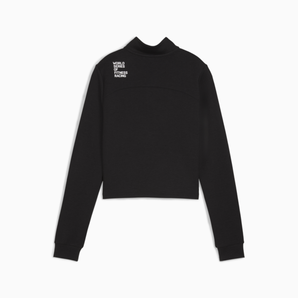 PUMA x HYROX CLOUDSPUN Quarter-Zip Top Women, PUMA Black, large-ZAF