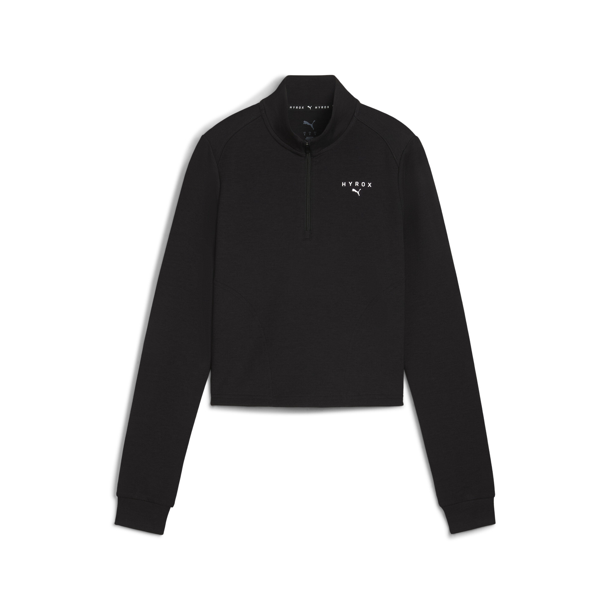 商品情報PUMA x HYROXコレクションより1/4ジップトップが登場。4方向へのストレッチ機能クラウドスパン、独自の吸水速乾機能dryCELLを備えており、トレーニング中のパフォーマンスを最大限引