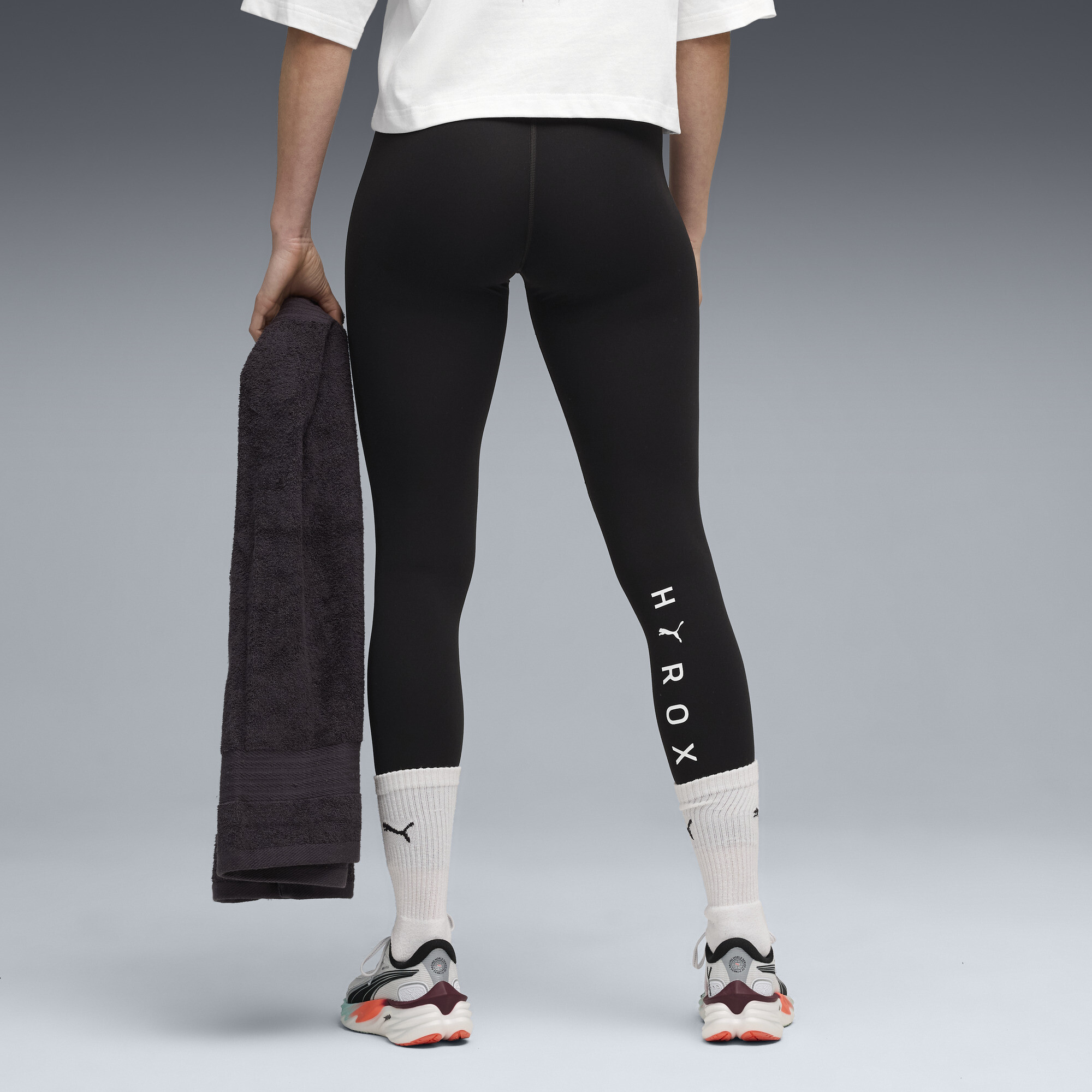 PUMA x HYROX SHAPELUXE 7/8-legging voor Dames, Zwart, Maat XL thumbnail 5