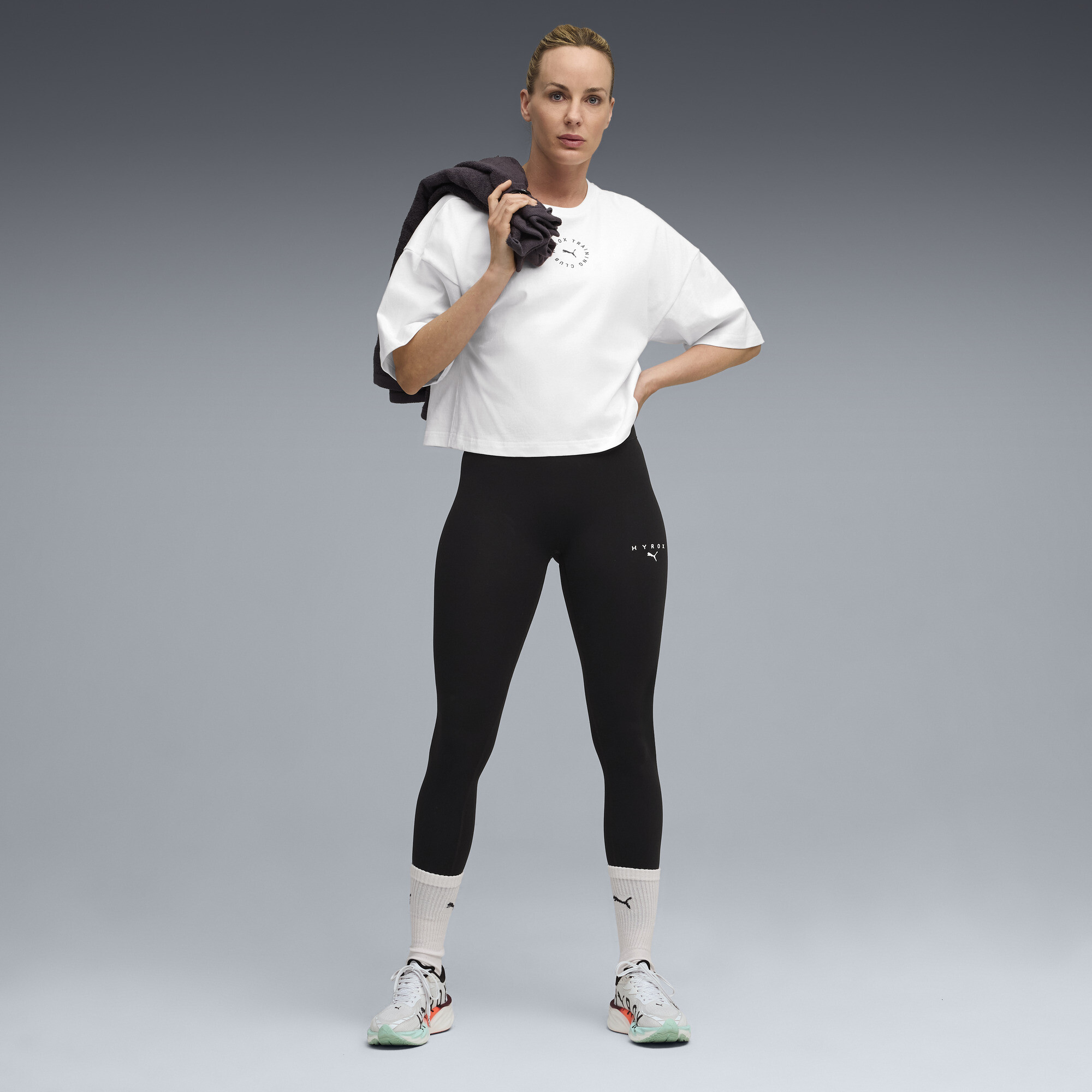 PUMA x HYROX SHAPELUXE 7/8-legging voor Dames, Zwart, Maat XL thumbnail 4