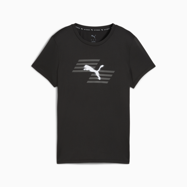 PUMA x HYROX Graphic Tee Women, PUMA Black, large-ZAF
