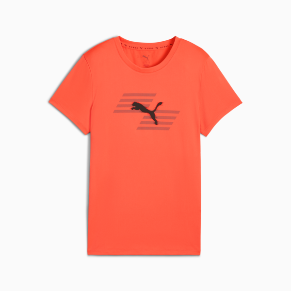 PUMA x HYROX Graphic Tee Women, Glowing Red, large-ZAF