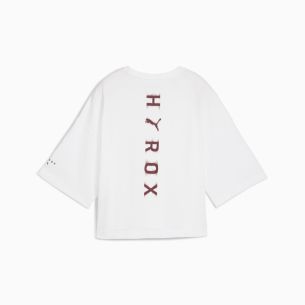 PUMA x HYROX Cropped Lifestyle Tee Women, PUMA White, large-MEX