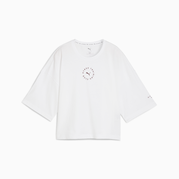 PUMA x HYROX Cropped Lifestyle Tee Women, PUMA White, large-MEX