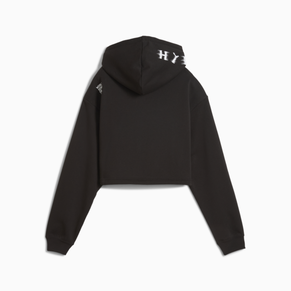 Sudadera corto PUMA x HYROX Heavyweight para mujer, PUMA Black, large-MEX