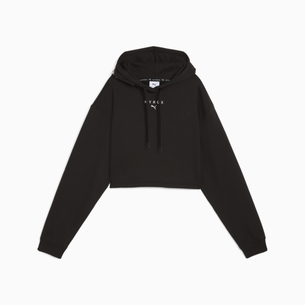 Sudadera corto PUMA x HYROX Heavyweight para mujer, PUMA Black, large-MEX