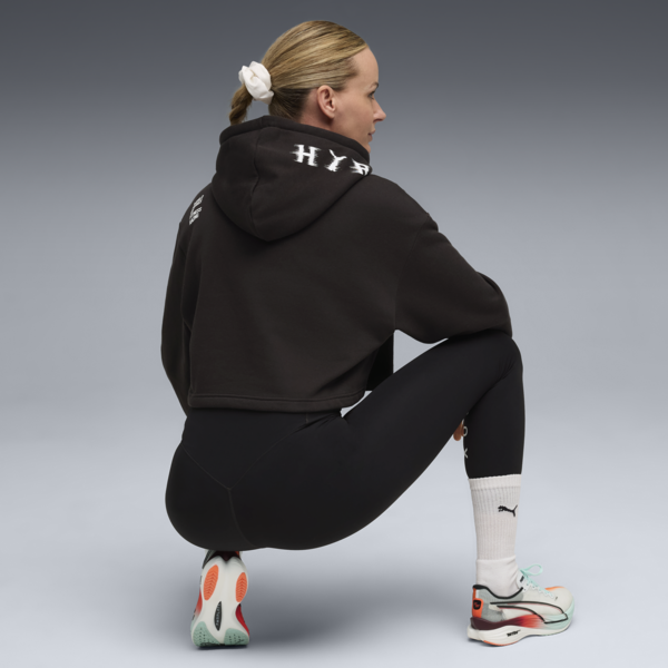 Sudadera corto PUMA x HYROX Heavyweight para mujer, PUMA Black, large-MEX