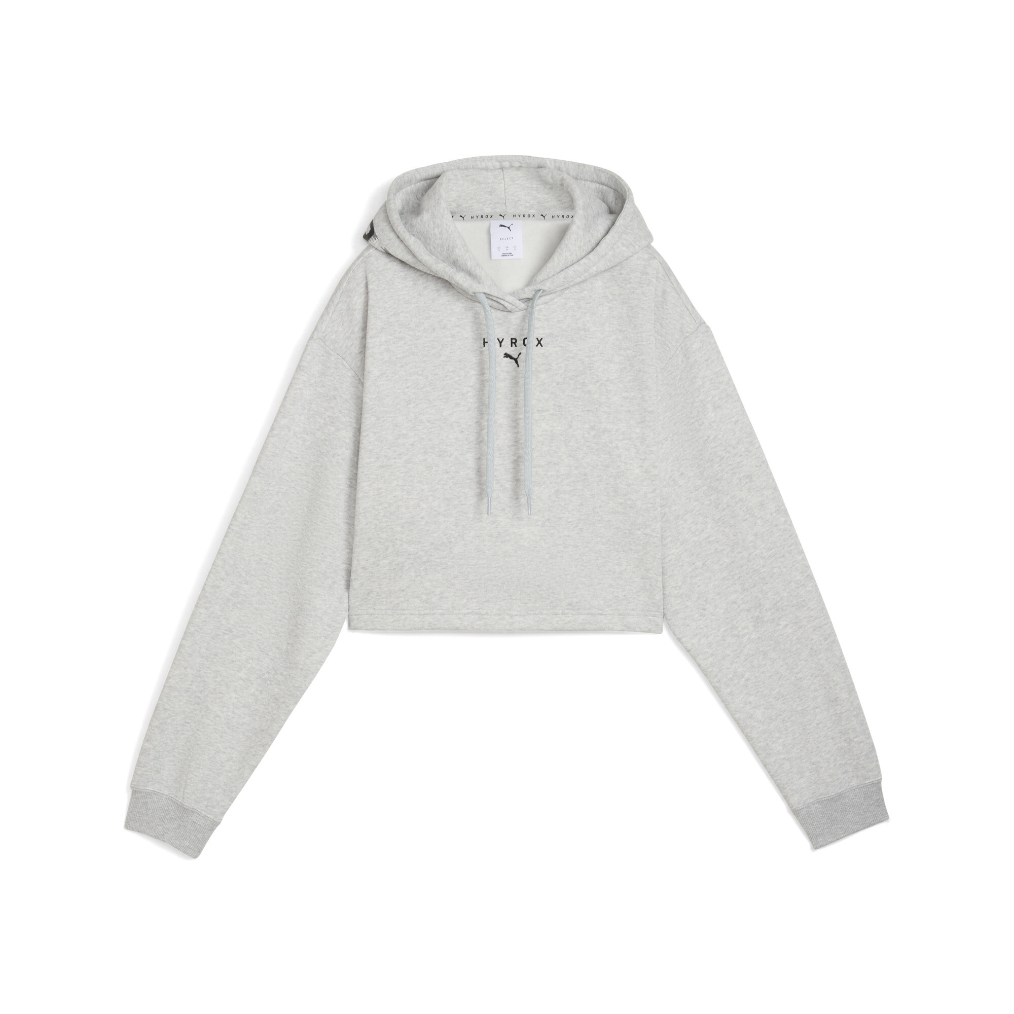 PUMA x HYROX hoodie van zware kwaliteit voor Dames, Grijs, Maat XXL thumbnail 3