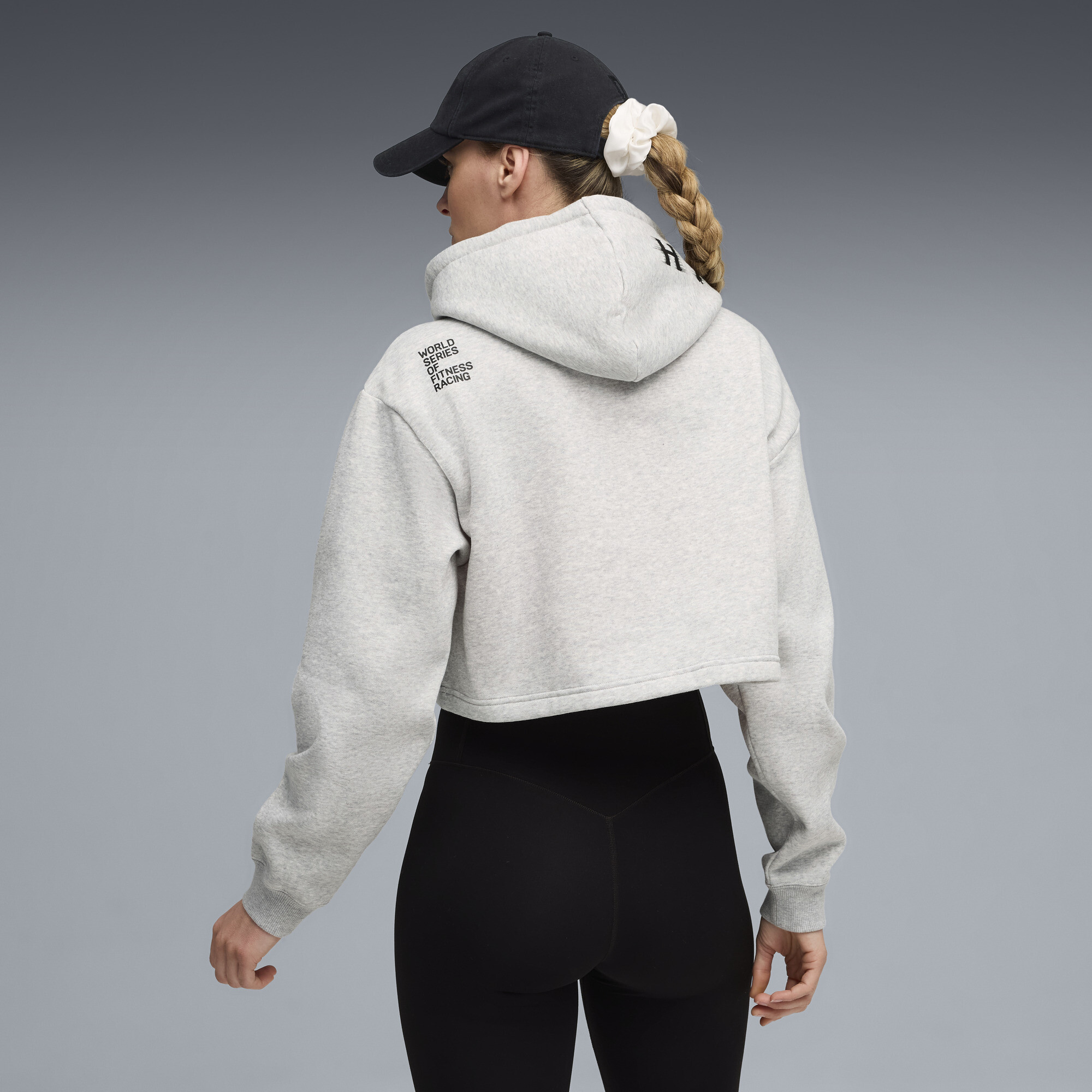 PUMA x HYROX hoodie van zware kwaliteit voor Dames, Grijs, Maat XXL thumbnail 5