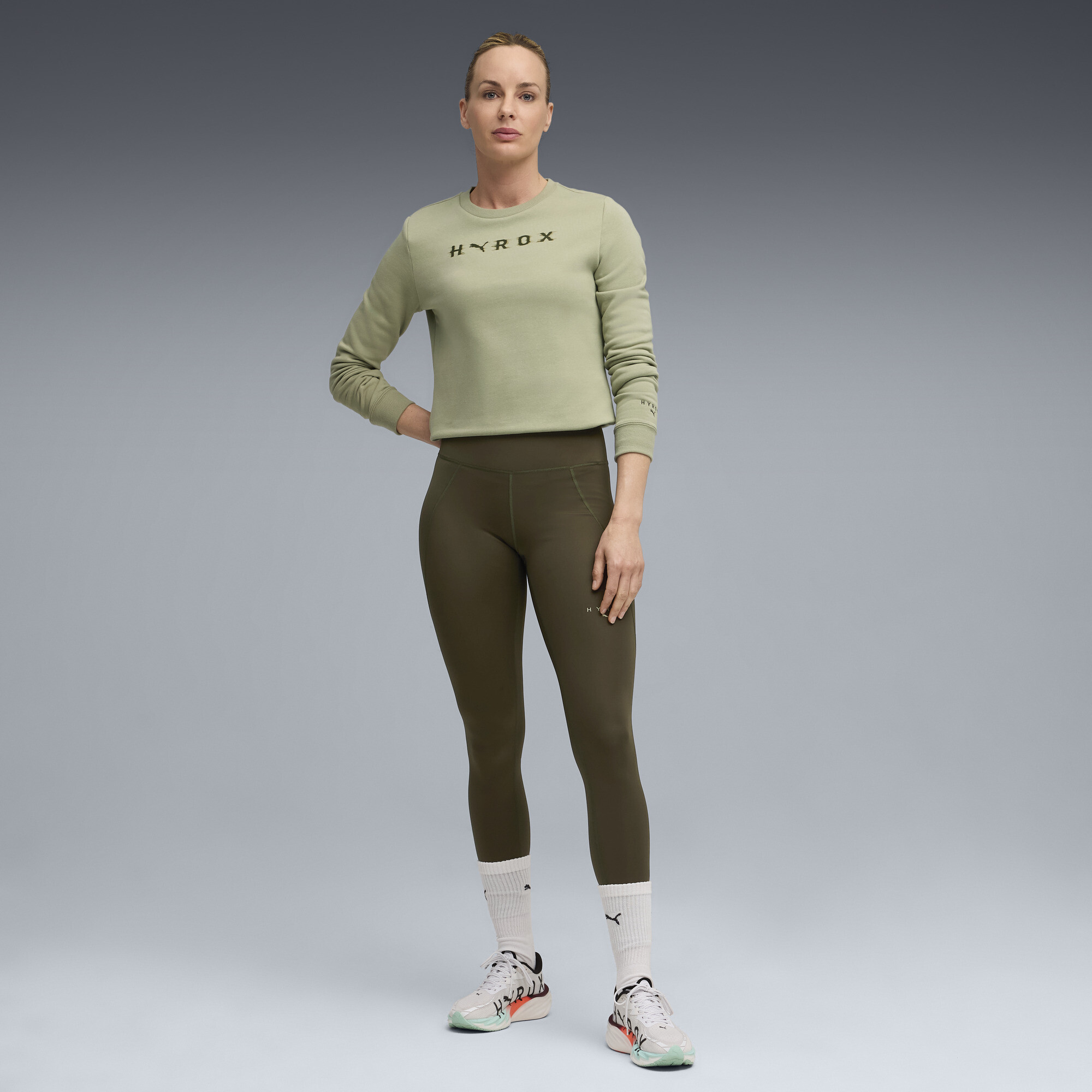 PUMA x HYROX Heavyweight top met ronde hals voor Dames, Maat XL thumbnail 4