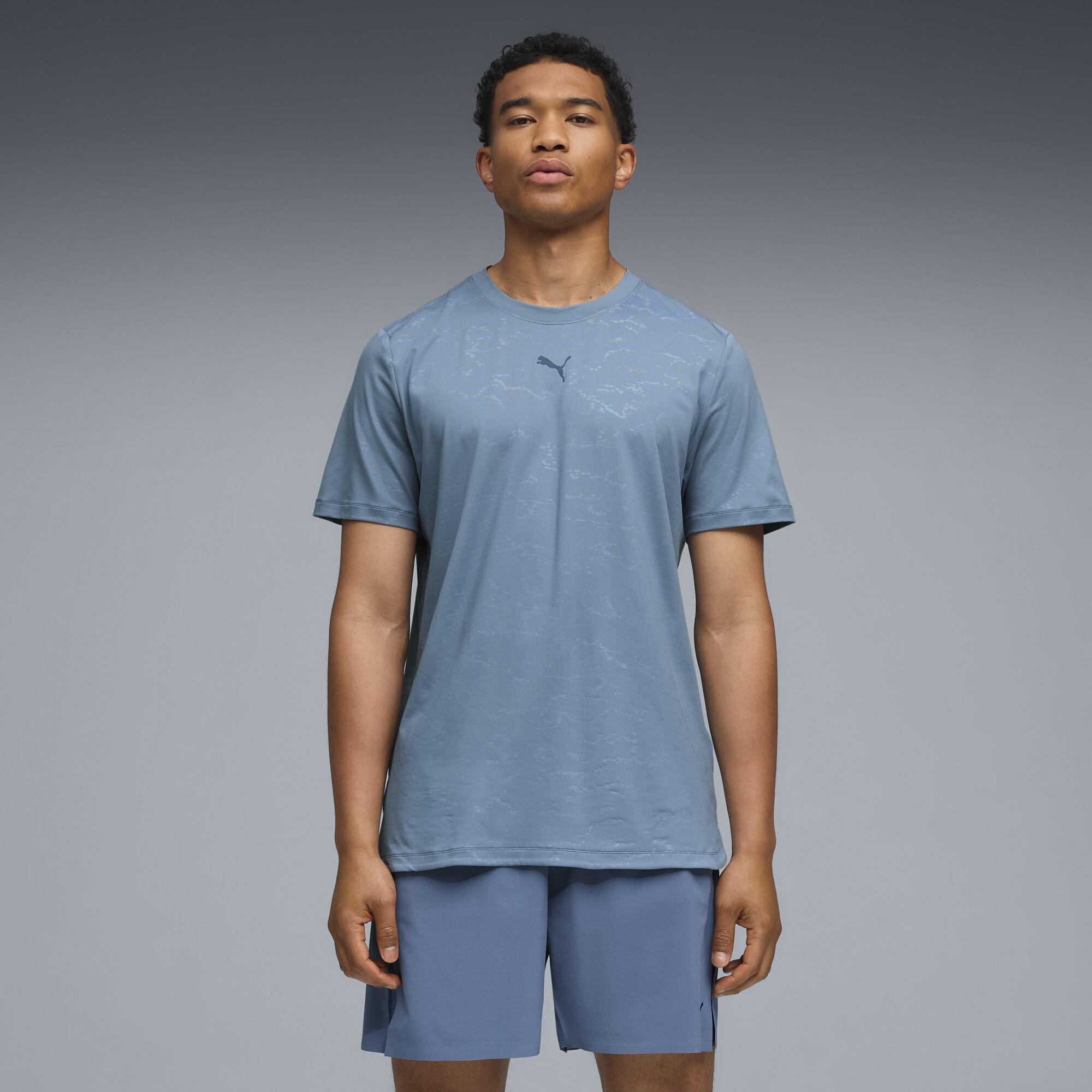 Puma Cloudspun Emboss T-shirt Men In Blue