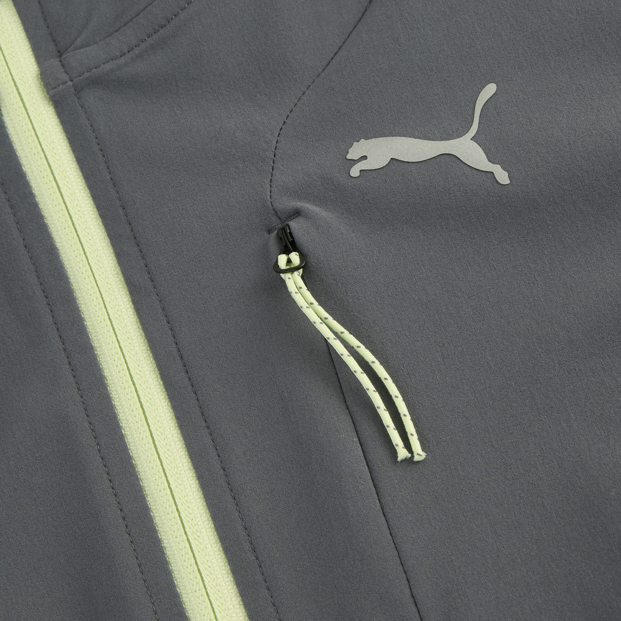 PUMA FLEX STRETCH geweven trainingsjack voor Heren, Grijs, Maat L thumbnail 3