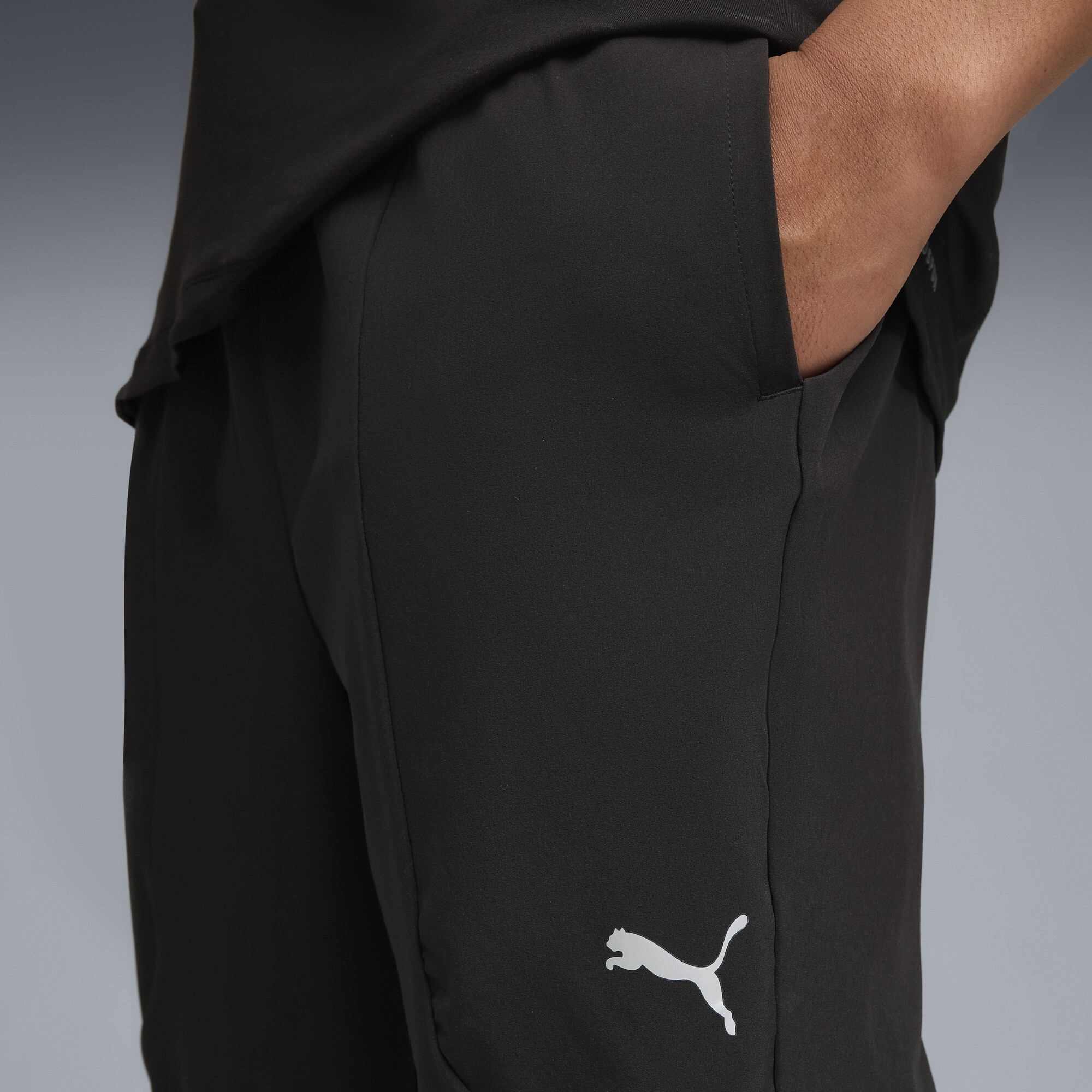 PUMA FLEX STRETCH geweven trainingsbroek voor Heren, Zwart, Maat XXL thumbnail 2