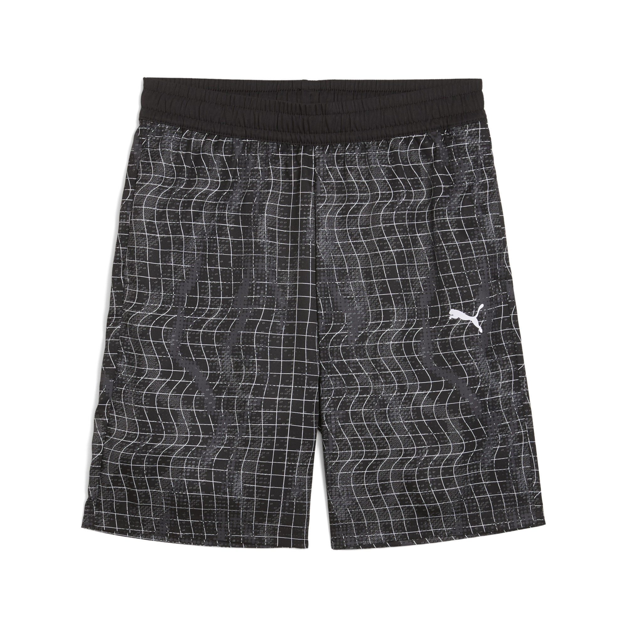 Puma Kids' Tad Essentials Aop Woven Shorts Youth In Black