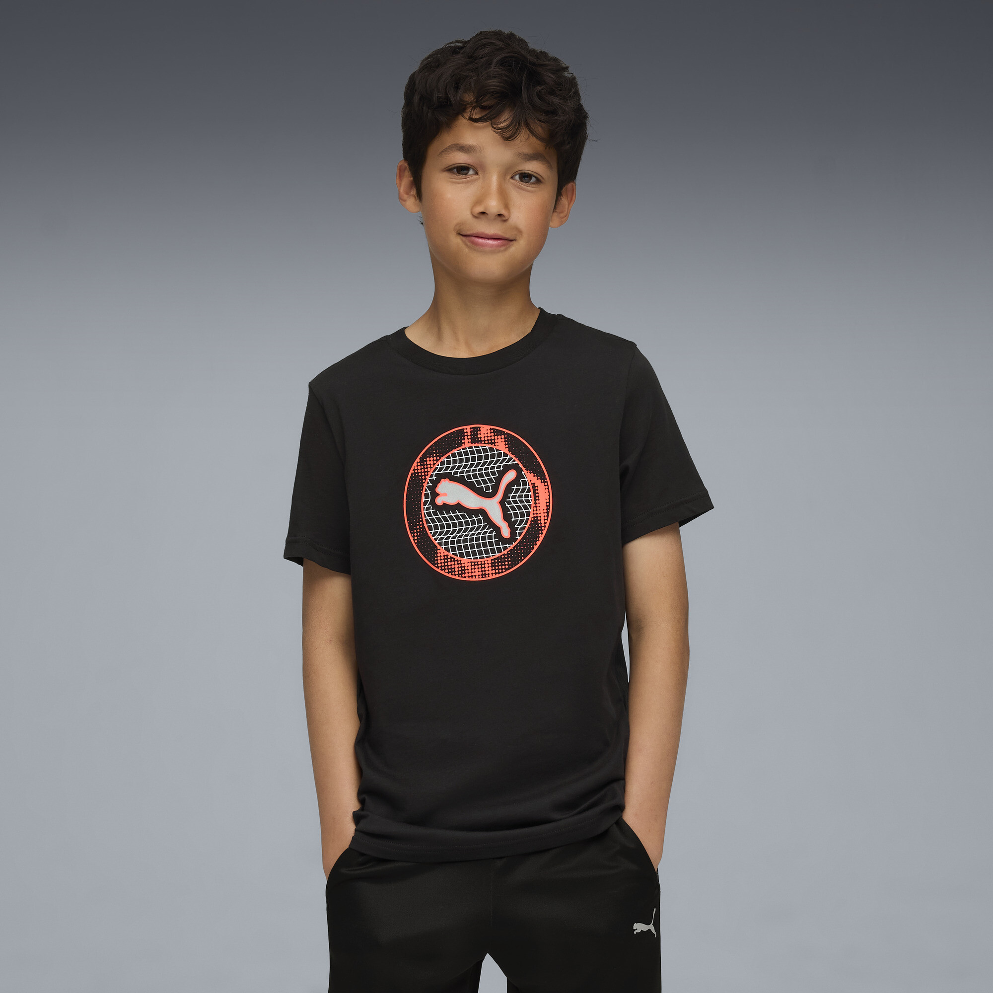 Puma Active Sports Big Kids' T-shirt In Black