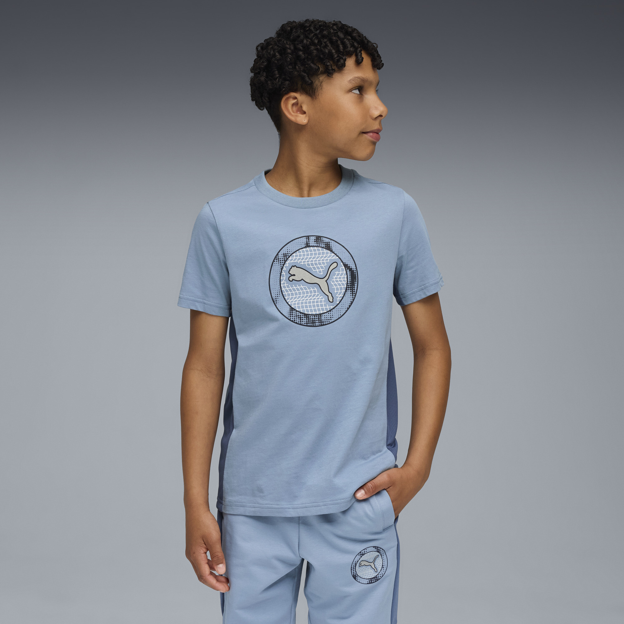 Puma Active Sports Big Kids' T-shirt In Blue