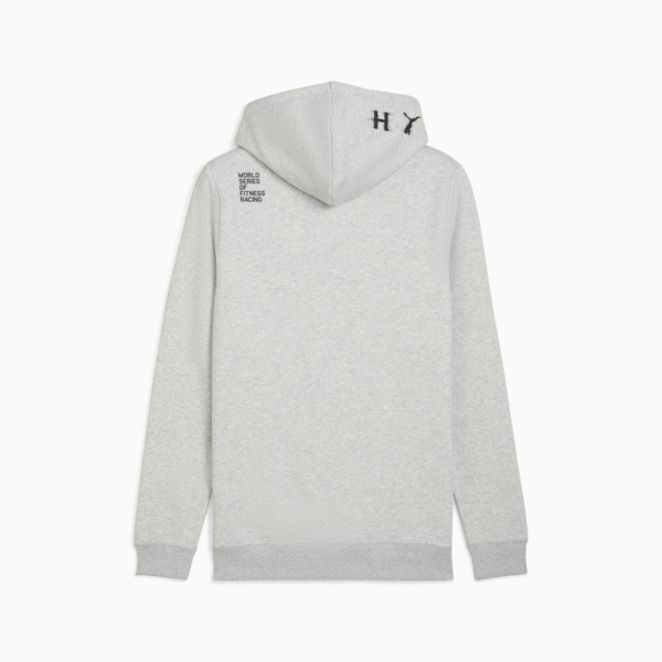 PUMA x HYROX Heavyweight Hoodie Men, Light Gray Heather, large-ZAF